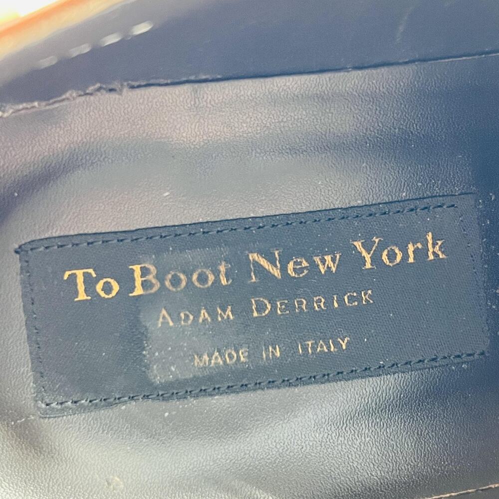 To Boot New York Shoes Mens 8.5 Brown Leather Adam Derrick Derby Oxford Dress - Picture 10 of 11
